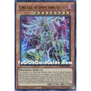 Gizmek Kaku, the Supreme Shining Sky Stag (Ultra Rare) – 2021 Tin of Ancient Battles | Carta YUGIOH en México