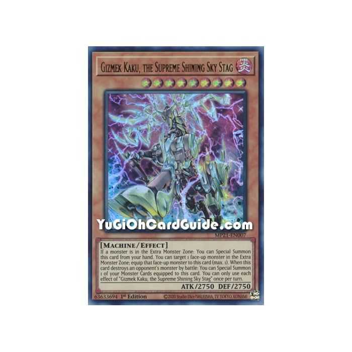 Gizmek Kaku, the Supreme Shining Sky Stag (Ultra Rare) – 2021 Tin of Ancient Battles | Carta YUGIOH en México