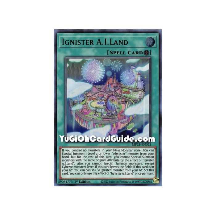 Ignister A.I.Land (Ultra Rare) – 2021 Tin of Ancient Battles | Carta YUGIOH en México