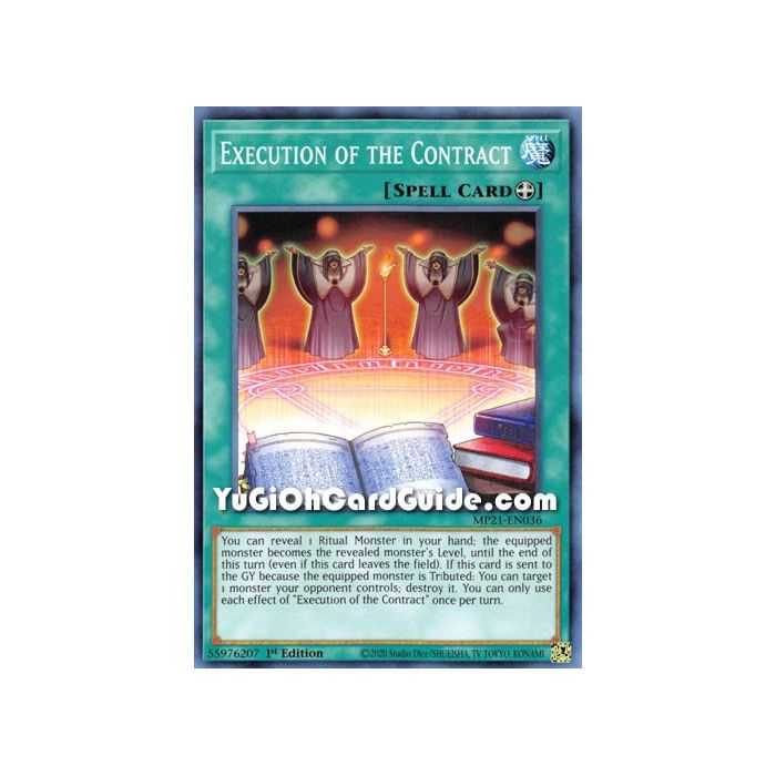 Execution of the Contract (Common) – 2021 Tin of Ancient Battles | Carta YUGIOH en México