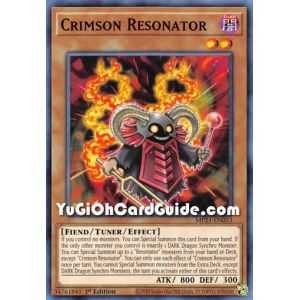 Crimson Resonator (Common) – 2021 Tin of Ancient Battles | Carta YUGIOH en México