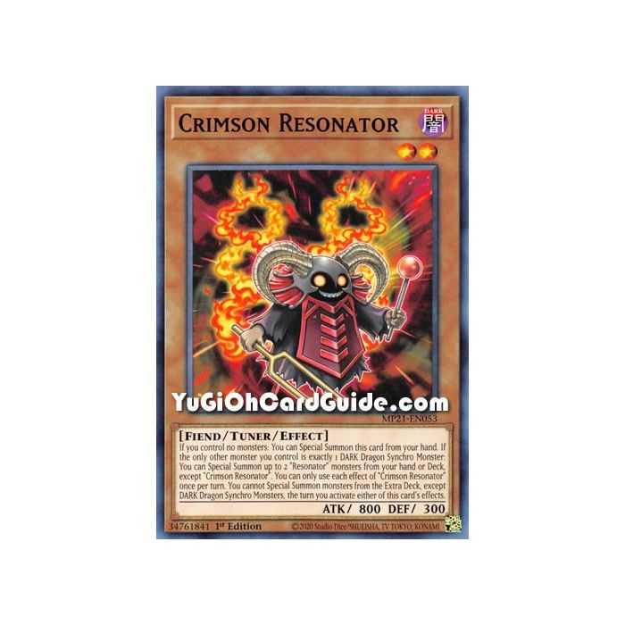 Crimson Resonator (Common) – 2021 Tin of Ancient Battles | Carta YUGIOH en México