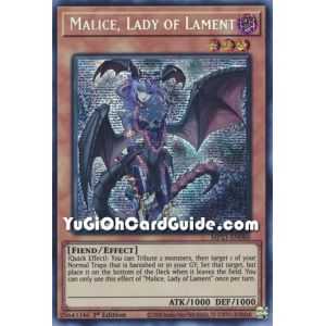 Malice, Lady of Lament (Prismatic Secret Rare) – 2021 Tin of Ancient Battles | Carta YUGIOH en México