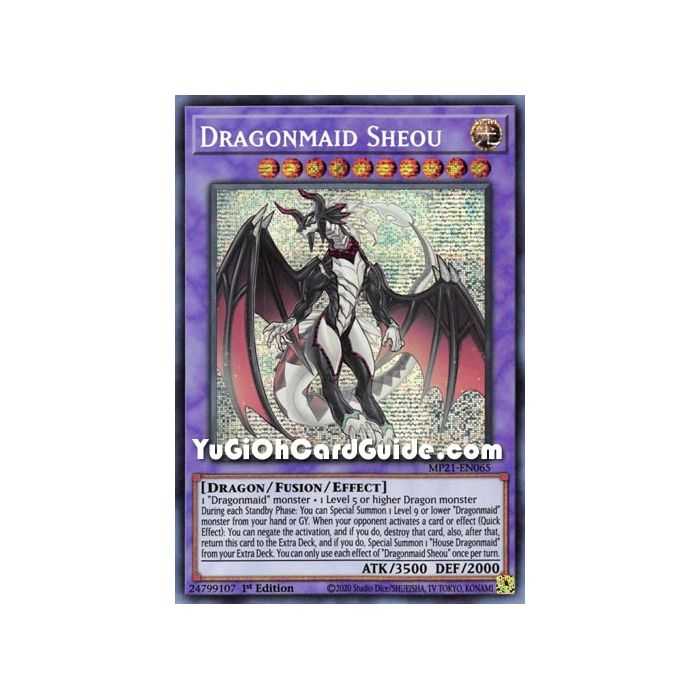 Dragonmaid Sheou (Prismatic Secret Rare) – 2021 Tin of Ancient Battles | Carta YUGIOH en México