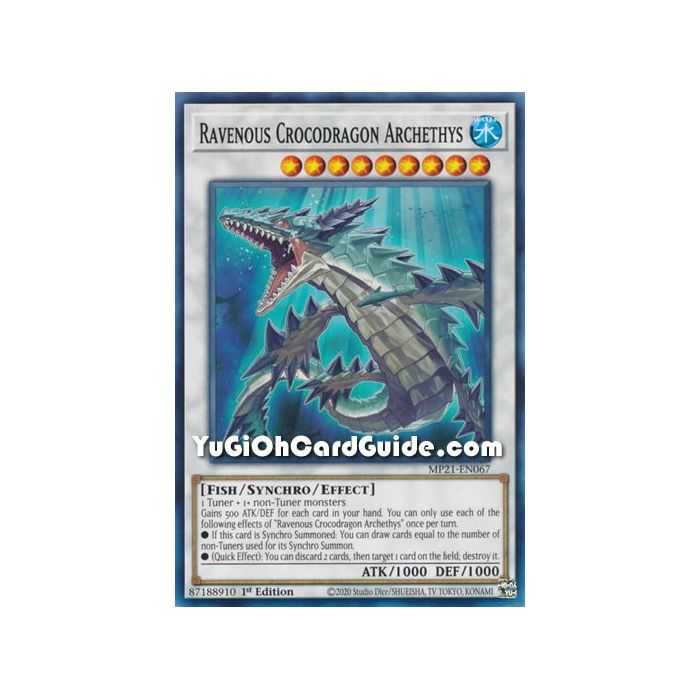 Ravenous Crocodragon Archethys (Common) – 2021 Tin of Ancient Battles | Carta YUGIOH en México