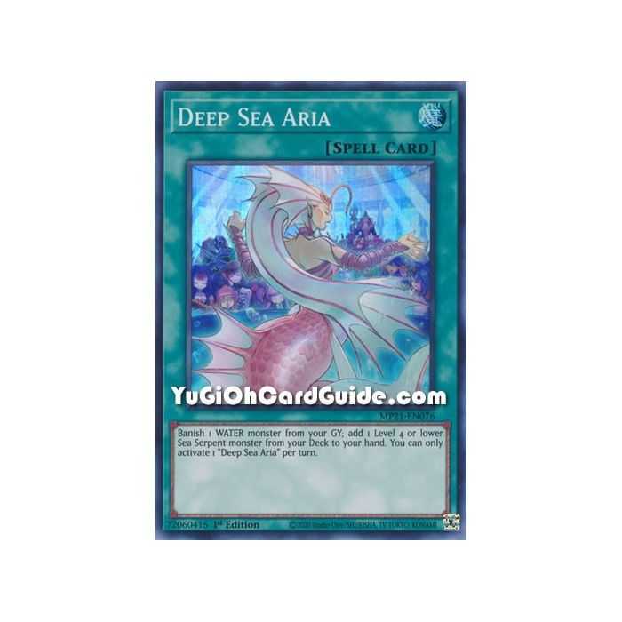 Deep Sea Aria (Super Rare) – 2021 Tin of Ancient Battles | Carta YUGIOH en México