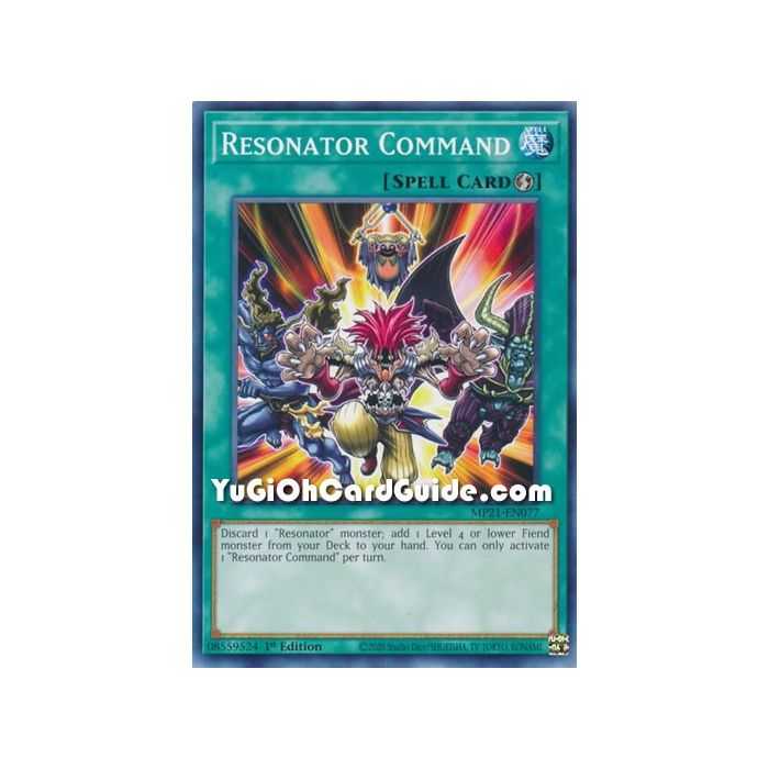 Resonator Command (Common) – 2021 Tin of Ancient Battles | Carta YUGIOH en México