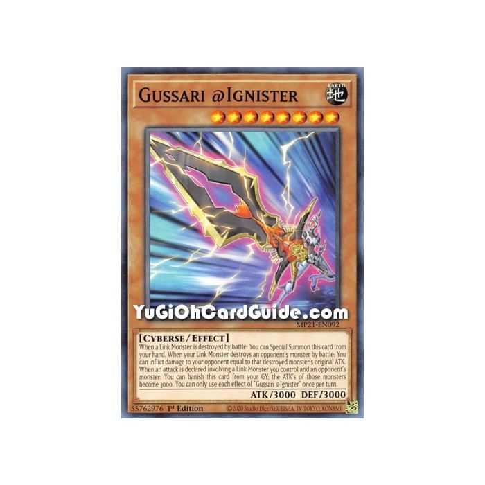 Gussari @Ignister (Common) – 2021 Tin of Ancient Battles | Carta YUGIOH en México