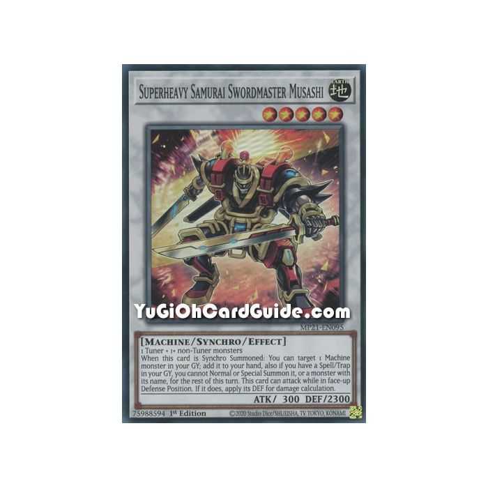 Superheavy Samurai Swordmaster Musashi (Super Rare) – 2021 Tin of Ancient Battles | Carta YUGIOH en México