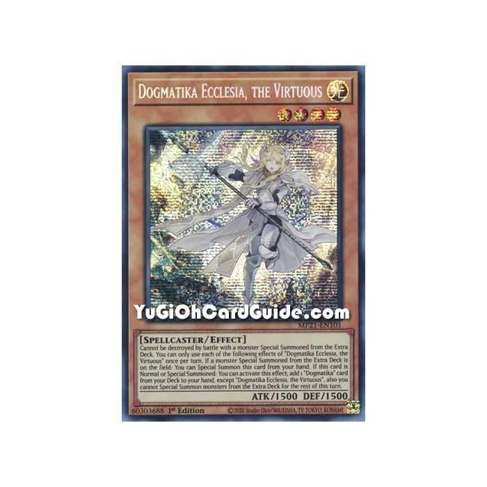 Dogmatika Ecclesia, the Virtuous (Prismatic Secret Rare) – 2021 Tin of Ancient Battles | Carta YUGIOH en México