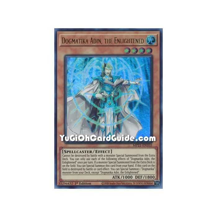 Dogmatika Adin, the Enlightened (Ultra Rare) – 2021 Tin of Ancient Battles | Carta YUGIOH en México