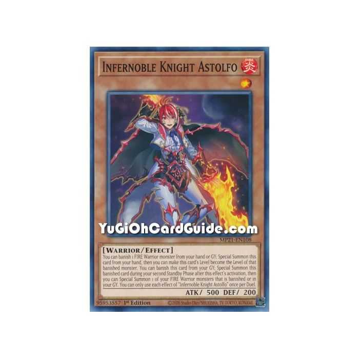 Infernoble Knight Astolfo (Common) – 2021 Tin of Ancient Battles | Carta YUGIOH en México