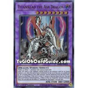 Titaniklad the Ash Dragon (Ultra Rare) – 2021 Tin of Ancient Battles | Carta YUGIOH en México