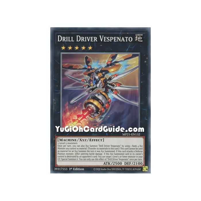 Drill Driver Vespenato (Common) – 2021 Tin of Ancient Battles | Carta YUGIOH en México