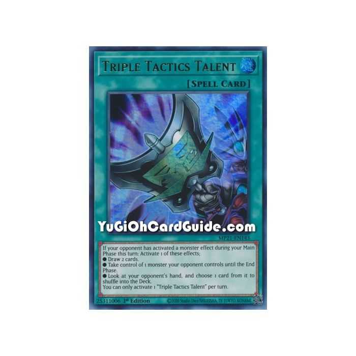 Triple Tactics Talent (Ultra Rare) – 2021 Tin of Ancient Battles | Carta YUGIOH en México