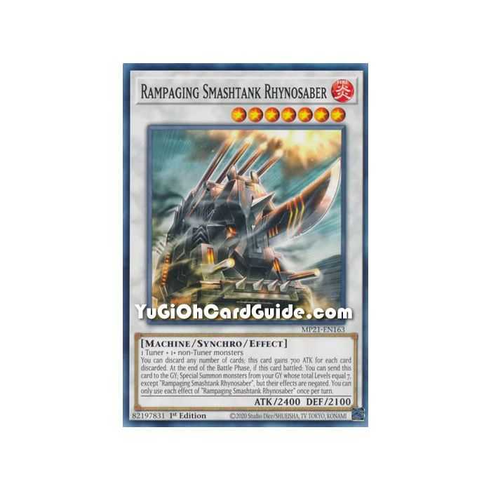 Rampaging Smashtank Rhynosaber (Common) – 2021 Tin of Ancient Battles | Carta YUGIOH en México