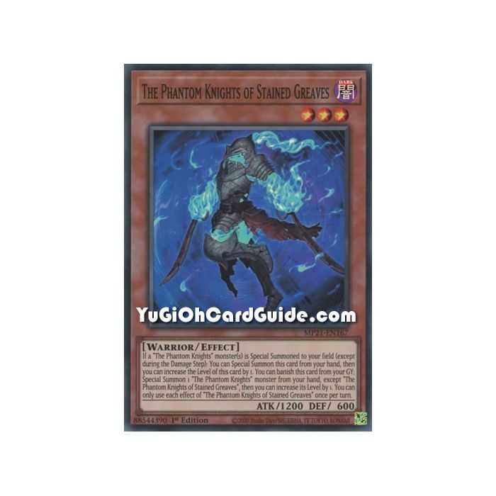 The Phantom Knights of Stained Greaves (Super Rare) – 2021 Tin of Ancient Battles | Carta YUGIOH en México