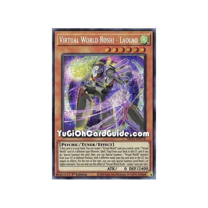 Virtual World Roshi - Laolao (Prismatic Secret Rare) – 2021 Tin of Ancient Battles | Carta YUGIOH en México