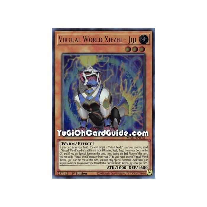 Virtual World Xiezhi - Jiji (Ultra Rare) – 2021 Tin of Ancient Battles | Carta YUGIOH en México