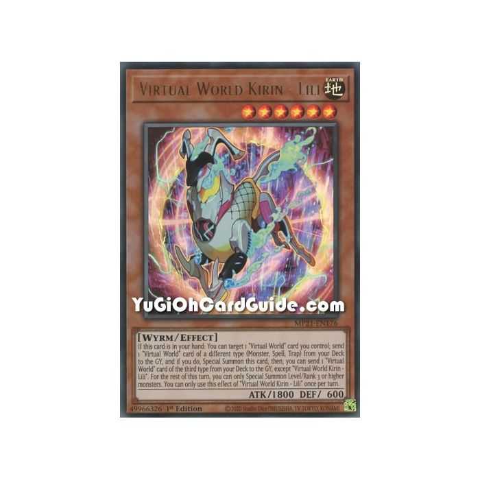 Virtual World Kirin - Lili (Ultra Rare) – 2021 Tin of Ancient Battles | Carta YUGIOH en México