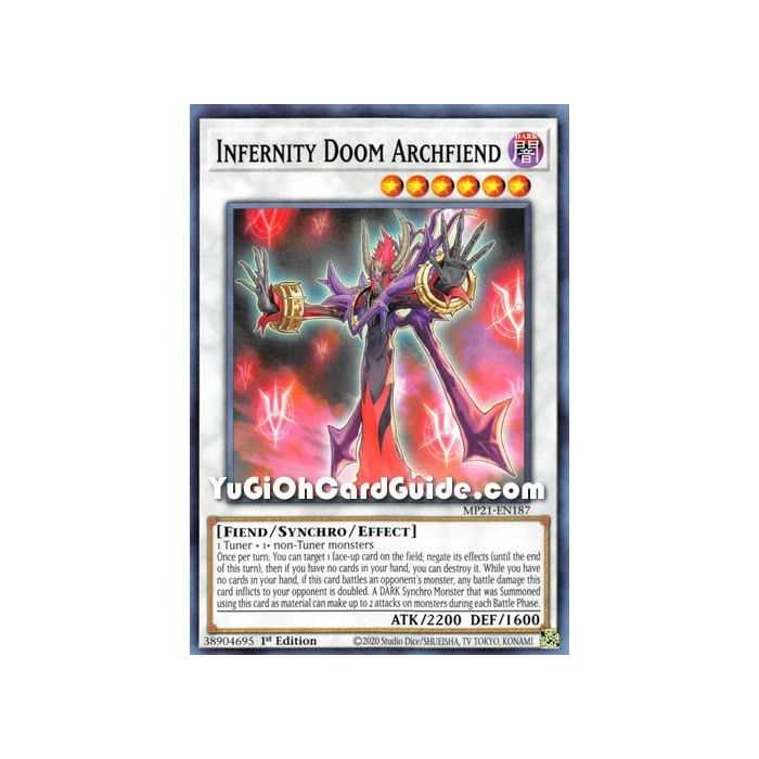 Infernity Doom Archfiend (Common) – 2021 Tin of Ancient Battles | Carta YUGIOH en México