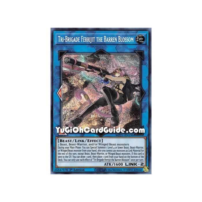 Tri-Brigade Ferrijit the Barren Blossom (Prismatic Secret Rare) – 2021 Tin of Ancient Battles | Carta YUGIOH en México
