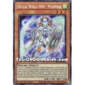 Virtual World Hime - Nyannyan (Prismatic Secret Rare) – 2021 Tin of Ancient Battles | Carta YUGIOH en México