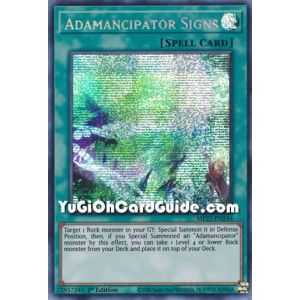 Adamancipator Signs (Prismatic Secret Rare) – 2021 Tin of Ancient Battles | Carta YUGIOH en México
