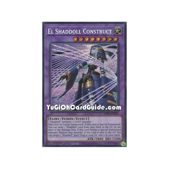 El Shaddoll Construct (Prismatic Secret Rare) – 2021 Tin of Ancient Battles | Carta YUGIOH en México