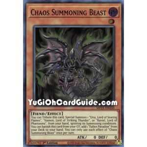 Chaos Summoning Beast (Super Rare) – 2021 Tin of Ancient Battles | Carta YUGIOH en México