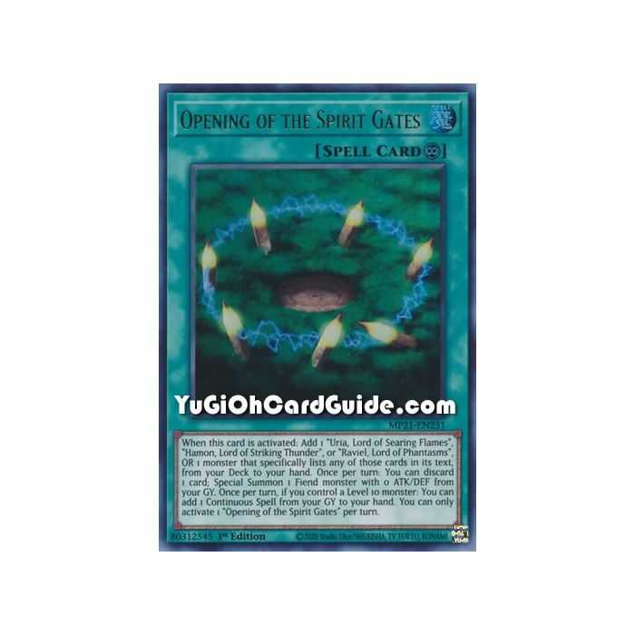 Opening of the Spirit Gates (Ultra Rare) – 2021 Tin of Ancient Battles | Carta YUGIOH en México