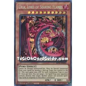 Uria, Lord of Searing Flames (Prismatic Secret Rare) – 2021 Tin of Ancient Battles | Carta YUGIOH en México