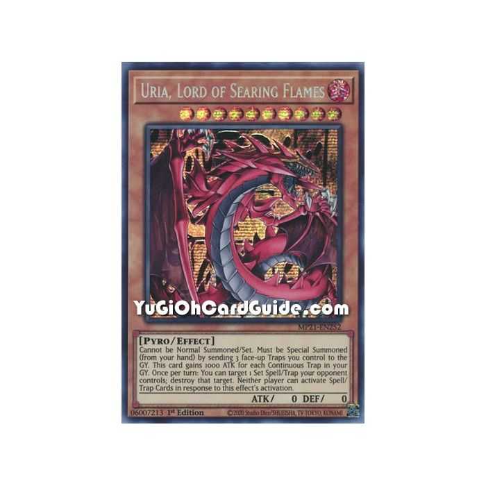 Uria, Lord of Searing Flames (Prismatic Secret Rare) – 2021 Tin of Ancient Battles | Carta YUGIOH en México