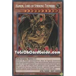 Hamon, Lord of Striking Thunder (Prismatic Secret Rare) – 2021 Tin of Ancient Battles | Carta YUGIOH en México
