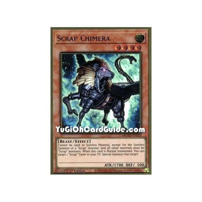 Scrap Chimera (Premium Gold Rare) – Maximum Gold El Dorado | Carta YUGIOH en México