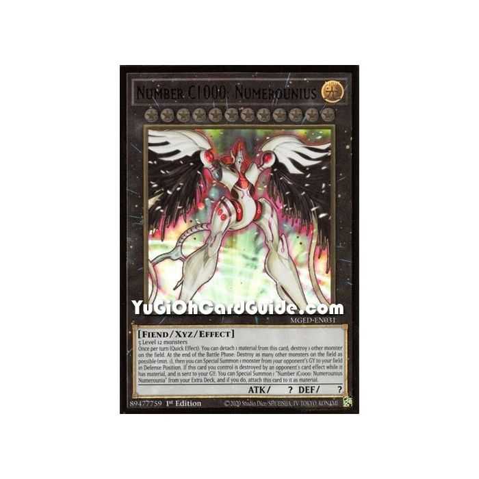 Number C1000: Numeruonius (Premium Gold Rare) – Maximum Gold El Dorado | Carta YUGIOH en México