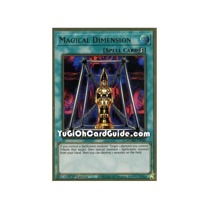 Magical Dimension (Premium Gold Rare) – Maximum Gold El Dorado | Carta YUGIOH en México