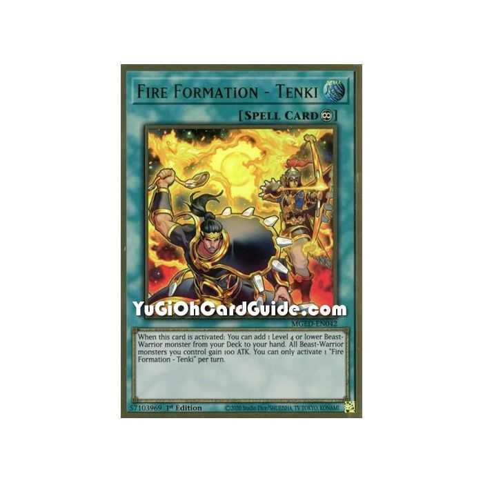 Fire Formation – Tenki (Premium Gold Rare) – Maximum Gold El Dorado | Carta YUGIOH en México