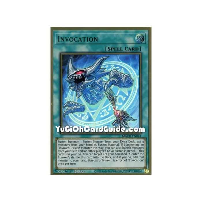 Invocation (Premium Gold Rare) – Maximum Gold El Dorado | Carta YUGIOH en México