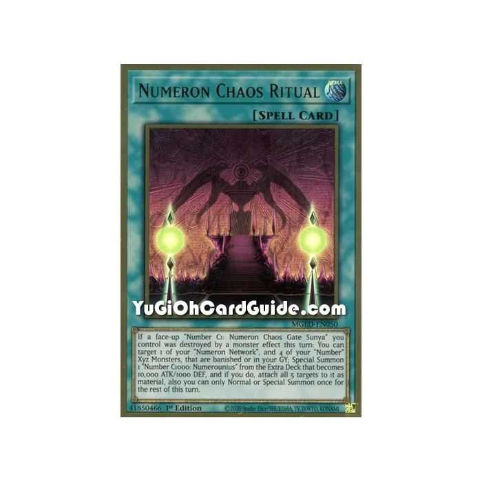 Numeron Chaos Ritual (Premium Gold Rare) – Maximum Gold El Dorado | Carta YUGIOH en México