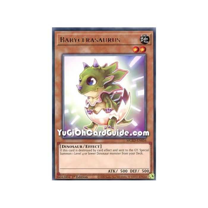 Babycerasaurus (Rare) – Maximum Gold El Dorado | Carta YUGIOH en México