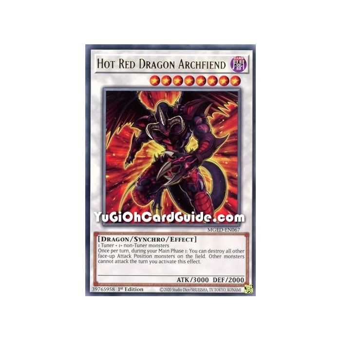 Hot Red Dragon Archfiend (Rare) – Maximum Gold El Dorado | Carta YUGIOH en México