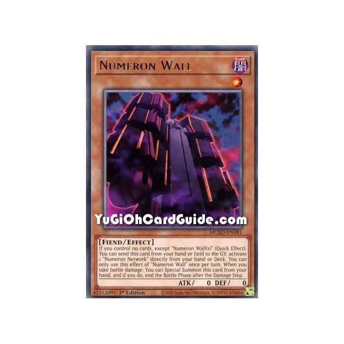 Numeron Wall (Rare) – Maximum Gold El Dorado | Carta YUGIOH en México