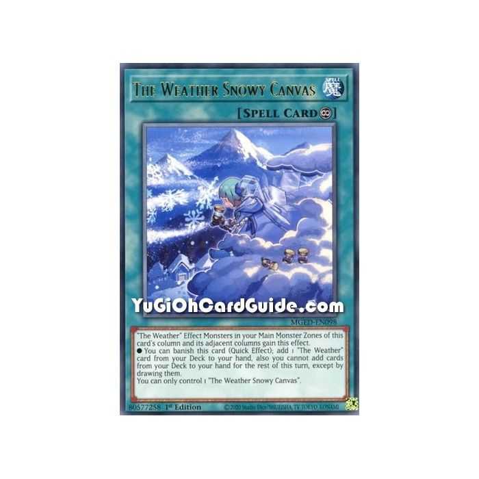 The Weather Snowy Canvas (Rare) – Maximum Gold El Dorado | Carta YUGIOH en México