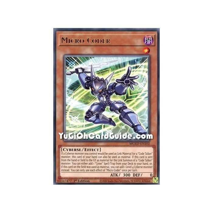 Micro Coder (Rare) – Maximum Gold El Dorado | Carta YUGIOH en México