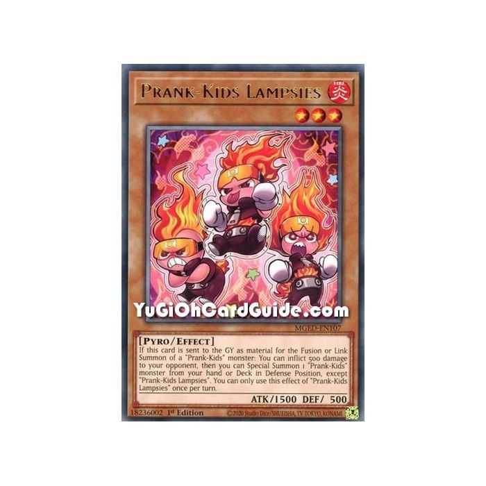 Prank-Kids Lampsies (Rare) – Maximum Gold El Dorado | Carta YUGIOH en México
