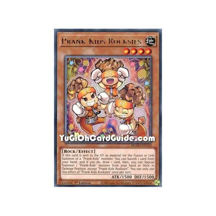 Prank-Kids Rocksies (Rare) – Maximum Gold El Dorado | Carta YUGIOH en México