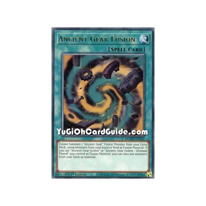 Ancient Gear Fusion (Rare) – Maximum Gold El Dorado | Carta YUGIOH en México