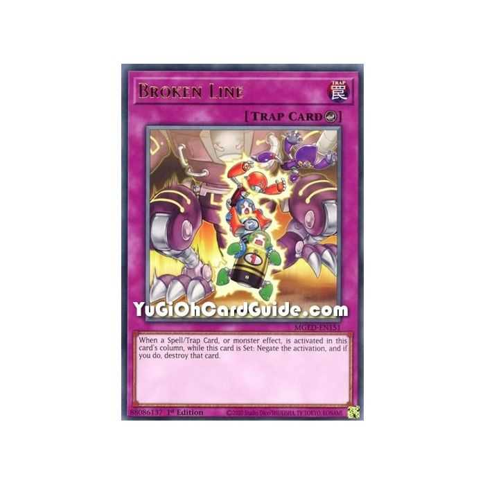 Broken Line (Rare) – Maximum Gold El Dorado | Carta YUGIOH en México