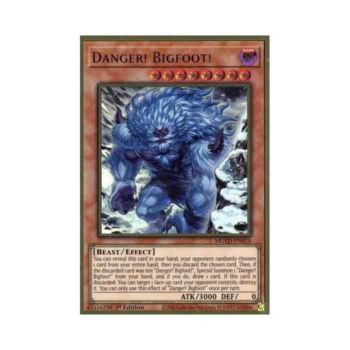 Danger! Bigfoot! (Alternate Art) (Premium Gold Rare) – Maximum Gold El Dorado | Carta YUGIOH en México